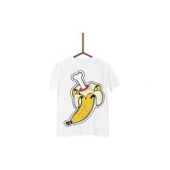 Koszulka Kość Banana Męska. Białe koszulki męskie Failfake, s, bez wzorów, bez kołnierzyka, bez rękawów. Za 130,00 zł.