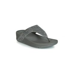 Japonki FitFlop LOTTIE GLITZY. Szare klapki damskie FitFlop, bez wzorów, bez obcasa. Za 339,00 zł.