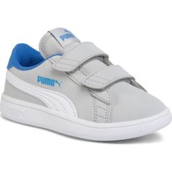 Sneakersy PUMA - Smash V2 Buck V Ps 365183 15 High Rise/Pw/Palace Blue. Szare trampki chłopięce Puma, bez wzorów, ze skóry ekologicznej, na rzepy. W wyprzedaży za 129,99 zł.