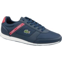 Lacoste Menerva Sport 119 2 737CMA0064144 40 Granatowe. Buty sportowe męskie Lacoste, ze skóry, bez zapięcia. W wyprzedaży za 359,99 zł.