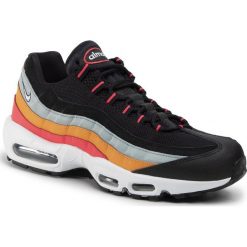 Buty NIKE - Air Max 95 Essential AT9865 002 Black/White/Ocean Cube/Kumquat. Czarne półbuty męskie Nike, na co dzień, bez wzorów, ze skóry, bez zapięcia. Za 729,00 zł.