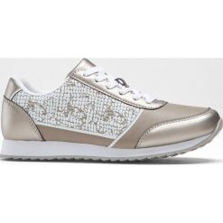 Sneakersy bonprix brunatny. Pomarańczowe sneakersy damskie bonprix, ze skóry. Za 49,99 zł.