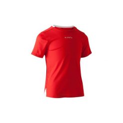 Koszulka F100. Czerwone t-shirty damskie KIPSTA. Za 14,99 zł.