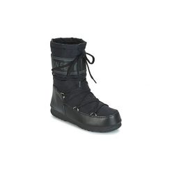 Śniegowce Moon Boot MOON BOOT SOFT SHADE MID WP. Czarne kozaki damskie marki Moon Boot, bez zapięcia. Za 455,20 zł.