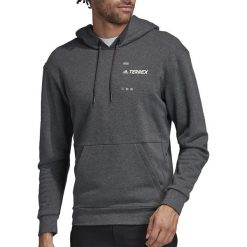 ADIDAS TERREX LOGO HOODIE > FJ5039. Bluzy męskie Adidas, xl, bez wzorów, z bawełny, klasyczne, z kapturem, bez rękawów, z kapturem. W wyprzedaży za 209,99 zł.