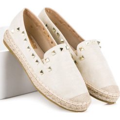 Espadryle damskie: BEŻOWE ESPADRYLE Z DŻETAMI COURA odcienie brązu i beżu