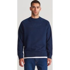Bluza z bawełny organicznej - Granatowy. Niebieskie bluzy męskie Reserved, s, bez wzorów, z bawełny, bez kołnierzyka, bez rękawów, bez kaptura. Za 99,99 zł.
