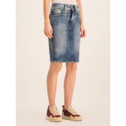 Spódnica jeansowa G-Star Raw Lynn D14420-8968-071. Niebieskie spódniczki damskie G-Star RAW, bez wzorów, z elastanu, retro. W wyprzedaży za 269,00 zł.