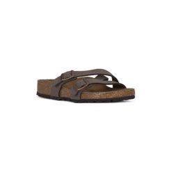Klapki Birkenstock YAO BALANCE MOCCA. Pomarańczowe klapki damskie Birkenstock, bez wzorów, bez obcasa. Za 362,38 zł.