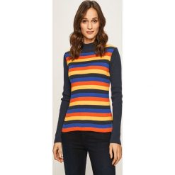Wrangler - Sweter. Niebieskie swetry damskie Wrangler, s, z bawełny. W wyprzedaży za 169,90 zł.