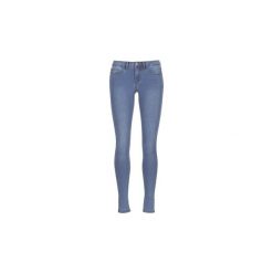 Jeansy slim fit Noisy May NMEVE. Niebieskie jeansy damskie marki Noisy May, bez wzorów, z jeansu. Za 119,20 zł.