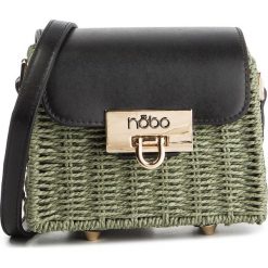 Torebka NOBO - NBAG-XG0180-C008 Zielony Z Czarnym. Czarne listonoszki damskie Nobo, z aplikacjami, ze skóry ekologicznej, zdobione, bez dodatków. W wyprzedaży za 149,00 zł.