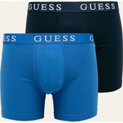 Guess Jeans - Bokserki (2-pack). Niebieskie bokserki męskie Guess Jeans, s, z nadrukiem, z elastanu. Za 149,90 zł.