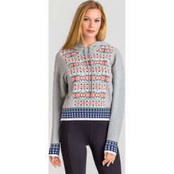 BLUZA CARACAS Sportmax Code. Szare bluzy damskie Sportmax Code, xs, bez wzorów, z materiału, bez rękawów, z kapturem. Za 869,00 zł.