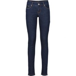 Dżinsy ze stretchem SKINNY bonprix ciemnoniebieski "stone". Niebieskie jeansy damskie marki House, z jeansu. Za 99,99 zł.
