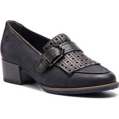 Półbuty TAMARIS - 1-24306-21 Navy/Black 816. Niebieskie półbuty damskie Tamaris, na co dzień, z aplikacjami, ze skóry ekologicznej, eleganckie, bez obcasa, na obcasie, bez zapięcia. W wyprzedaży za 189,00 zł.