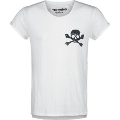T-shirty męskie z nadrukiem: Trueprodigy Skull and Bones T-Shirt biały