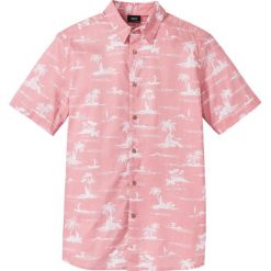 Koszula z krótkim rękawem Regular Fit bonprix jasnoróżowy. Brązowe koszule męskie marki QUECHUA, m, z elastanu, z krótkim rękawem. Za 32,99 zł.