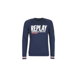 Bluzy Replay BISTA. Niebieskie bluzy męskie marki Replay, s, bez wzorów, bez kołnierzyka, bez rękawów, bez kaptura. Za 349,00 zł.