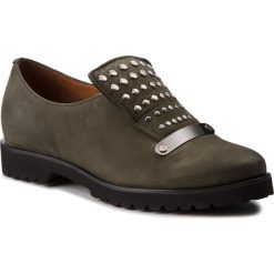 Półbuty SERGIO BARDI - Gallena FW127370118LT 415. Zielone półbuty damskie Sergio Bardi, na co dzień, bez wzorów, ze skóry, bez obcasa, na obcasie, bez zapięcia. W wyprzedaży za 199,00 zł.