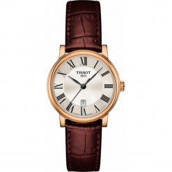 ZEGAREK TISSOT CARSON PREMIUM T122.210.36.033.00. Różowe, analogowe zegarki damskie TISSOT, złote. Za 1650,00 zł.