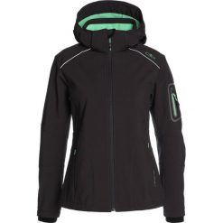 CMP WOMEN JACKET ZIP HOOD Kurtka Softshell antracite/green tea. Szare kurtki sportowe damskie marki CMP, z elastanu. Za 339,00 zł.