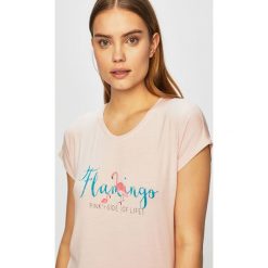 Henderson Ladies - Piżama. Różowe piżamy damskie Henderson Ladies, s, z nadrukiem, z elastanu, bez rękawów. W wyprzedaży za 59,90 zł.