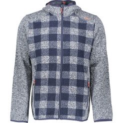 Bluzy męskie: Bluza polarowa w kolorze granatowo-szarym