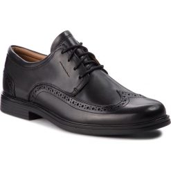 Półbuty CLARKS - Un Aldric Wing 261325977 Black Leather. Czarne buty wizytowe męskie marki Clarks, ze skóry. W wyprzedaży za 299,00 zł.