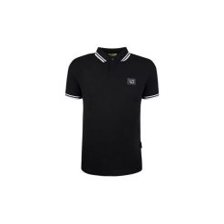 Koszulki polo z krótkim rękawem Versace Jeans B3GQB7P2 / Polo Patch Slim. Czarne koszulki męskie Versace Jeans, m, bez wzorów, z jeansu, polo, z krótkim rękawem, krótkie. Za 289,00 zł.
