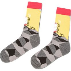 Bielizna: Skarpety Wysokie Unisex CUP OF SOX - Science Fishion Socks A Kolorowy Żółty