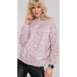 Różowy Sweter Ballybrack. Różowe swetry damskie Renee, uniwersalny, bez wzorów, z jeansu, klasyczne, bez rękawów, bez kaptura. Za 149,99 zł.