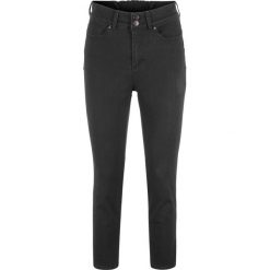 Dżinsy push-up 7/8 ze stretchem i rozcięciem, STRAIGHT bonprix czarny "stone". Czarne jeansy damskie bonprix. Za 109,99 zł.