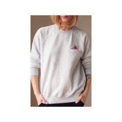 Bluza raglan kieszonka babeczka. Szare bluzy damskie One mug a day, s, z aplikacjami, z bawełny, bez rękawów, bez kaptura. Za 139,00 zł.