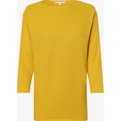 Opus - Sweter damski – Pusine, żółty. Żółte swetry damskie Opus, bez wzorów, z bawełny, bez rękawów, bez kaptura. Za 269,95 zł.