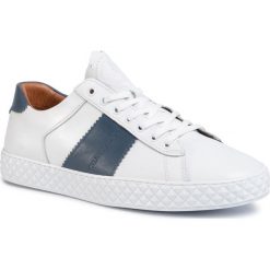 Sneakersy CYCLEUR DE LUXE - Frankfurt CDLM201306 Whiye/Navy. Białe sneakersy męskie Cycleur De Luxe, bez wzorów, ze skóry, bez zapięcia. Za 519,00 zł.