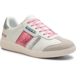 Sneakersy NAPAPIJRI - Cora N0YJT9 White/Pink/Silver K06. Białe półbuty damskie Napapijri, z zamszu. W wyprzedaży za 299,00 zł.