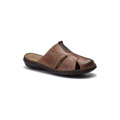 LASOCKI FOR MEN MI07-A426-A282-23 Brązowy. Pomarańczowe kapcie męskie Lasocki For Men, ze skóry. Za 119,99 zł.