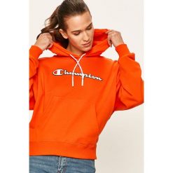 Champion - Bluza. Różowe bluzy damskie Champion, s, z aplikacjami, z bawełny, bez rękawów, z kapturem. W wyprzedaży za 199,90 zł.