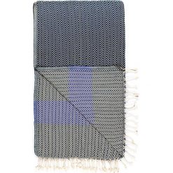 Chusty damskie: Chusta hammam w kolorze granatowo-niebieskim – 180 x 95 cm