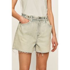 Levi's Made & Crafted - Szorty 84767.0000. Niebieskie szorty damskie Levi's® Made & Crafted, s, bez wzorów, z bawełny, casualowe, z podwyższonym stanem. W wyprzedaży za 269,90 zł.