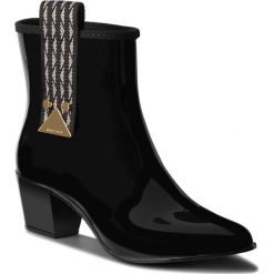 Kalosze EMPORIO ARMANI - X3O170 XD162 00002 Black. Czarne buty zimowe damskie Emporio Armani, z materiału. Za 809,00 zł.