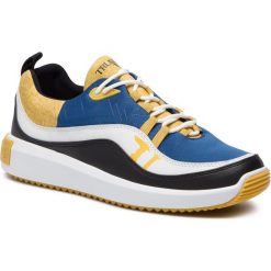 Sneakersy TRUSSARDI JEANS - 77A00148 Blue/Yellow. Żółte sneakersy męskie Trussardi Jeans, na co dzień, bez wzorów, z jeansu, klasyczne, bez zapięcia. Za 599,00 zł.