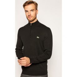 Sweter Lacoste AH1980. Czarne swetry męskie Lacoste, m, bez wzorów, klasyczne, z klasycznym kołnierzykiem, bez kaptura. Za 629,00 zł.