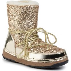 Buty DEEZEE - WS5016-01 Golden. Żółte kozaki damskie DeeZee, ze skóry ekologicznej, bez zapięcia. Za 149,99 zł.