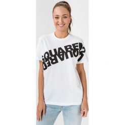 DSQUARED2 Koszulka Biały. Białe koszulki damskie Dsquared2, s, z nadrukiem, z bawełny, bez kołnierzyka, z krótkim rękawem. Za 922,95 zł.