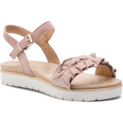 Sandały IGI&CO - 3167344 Rosa A. Różowe klapki damskie IGI&CO, bez wzorów, ze skóry, bez obcasa. W wyprzedaży za 209,00 zł.