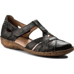 Sandały JOSEF SEIBEL - Rosalie 29 79529 95 100 Schwarz. Czarne klapki damskie marki Josef Seibel, bez wzorów, ze skóry, bez obcasa. Za 349,00 zł.