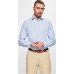 Pierre Cardin - Koszula. Niebieskie koszule męskie marki Pierre Cardin, m, bez wzorów, z bawełny, klasyczne, z klasycznym kołnierzykiem, z długim rękawem. Za 329,90 zł.