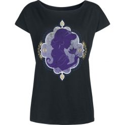 Aladyn Jasmin - Ancient Rose Koszulka damska czarny. Czarne bluzki damskie marki Aladyn, l, z nadrukiem, z dekoltem w łódkę. Za 79,90 zł.